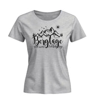 Berg-Tage | Damen Premium Organic T-Shirt (Fitted) in Heather Grey von Rad&Rucksack