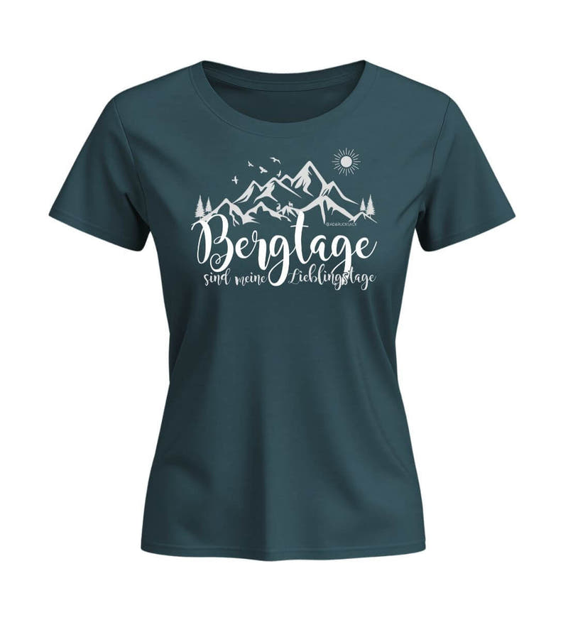 Berg-Tage | Damen Premium Organic T-Shirt (Fitted) in Stargazer von Rad&Rucksack
