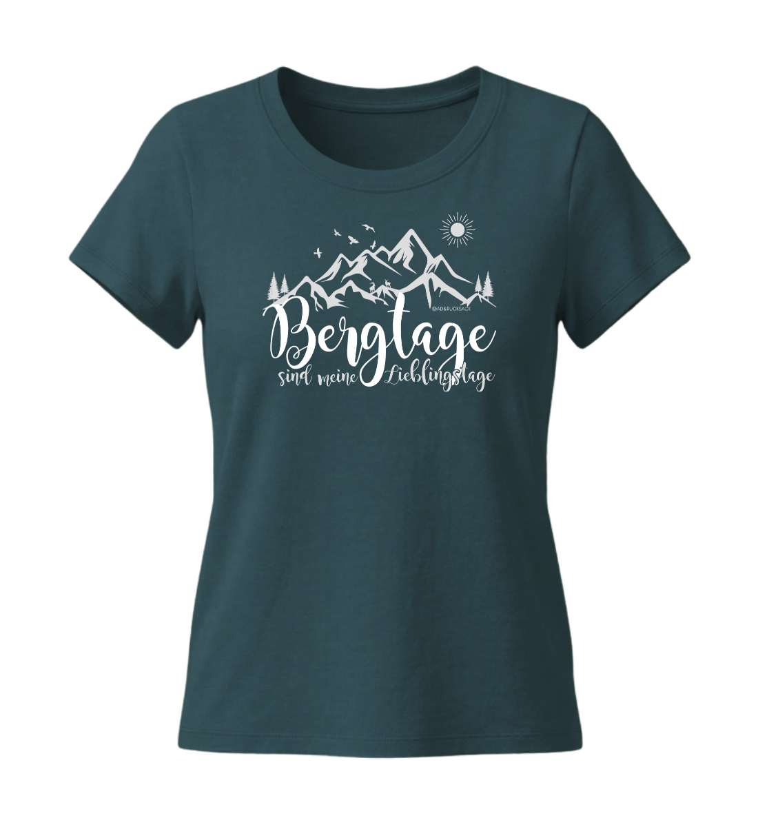 Berg-Tage | Damen Premium Organic T-Shirt (Fitted) in Stargazer von Rad&Rucksack