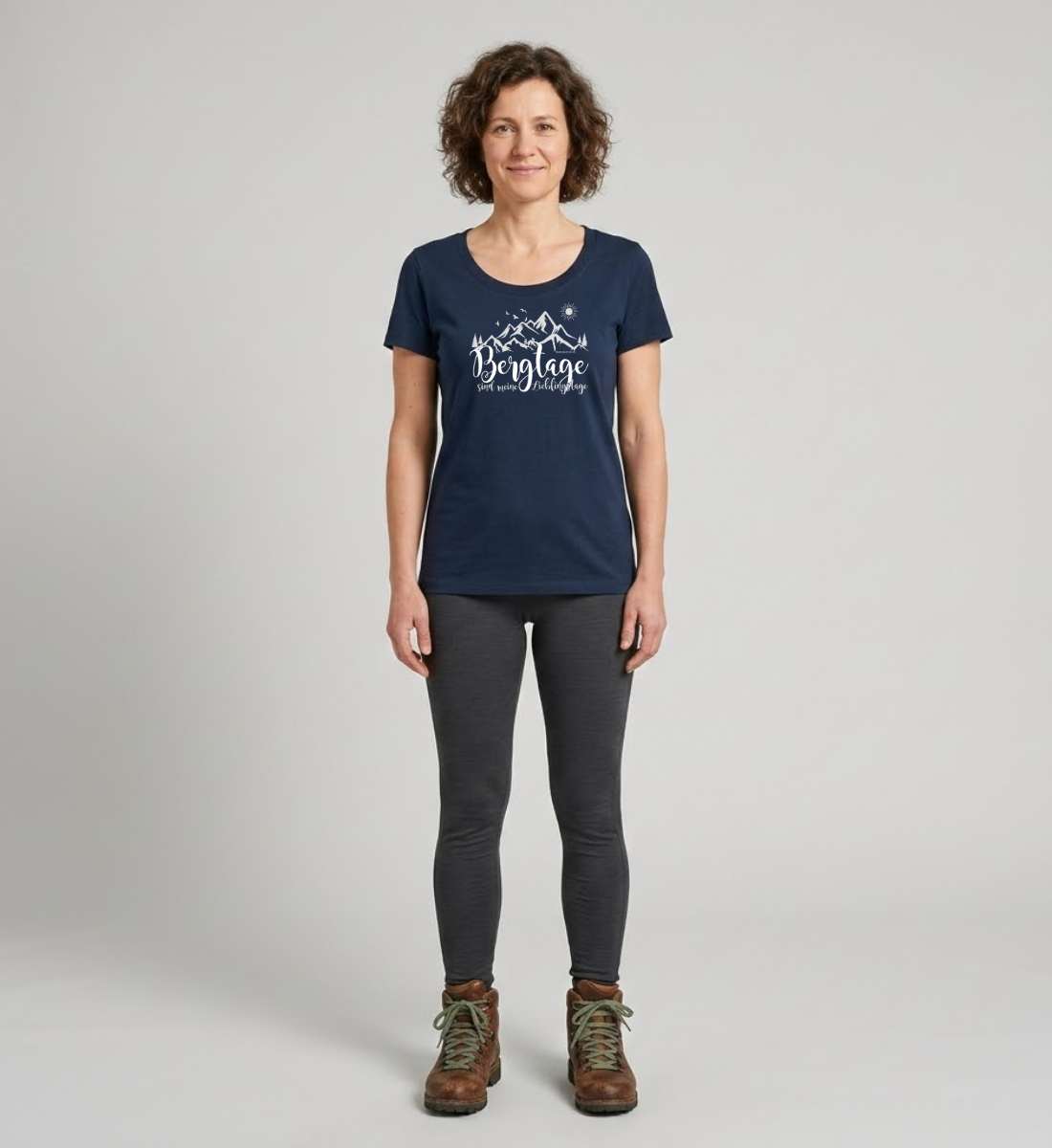 Berg-Tage | Damen Premium Organic T-Shirt (Fitted) von Rad&Rucksack - weitere Modelansicht 2