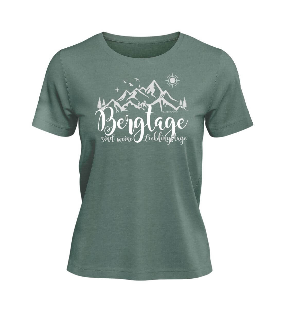 Berg-Tage | Damen Premium Organic T-Shirt in Green Bay von Rad&Rucksack