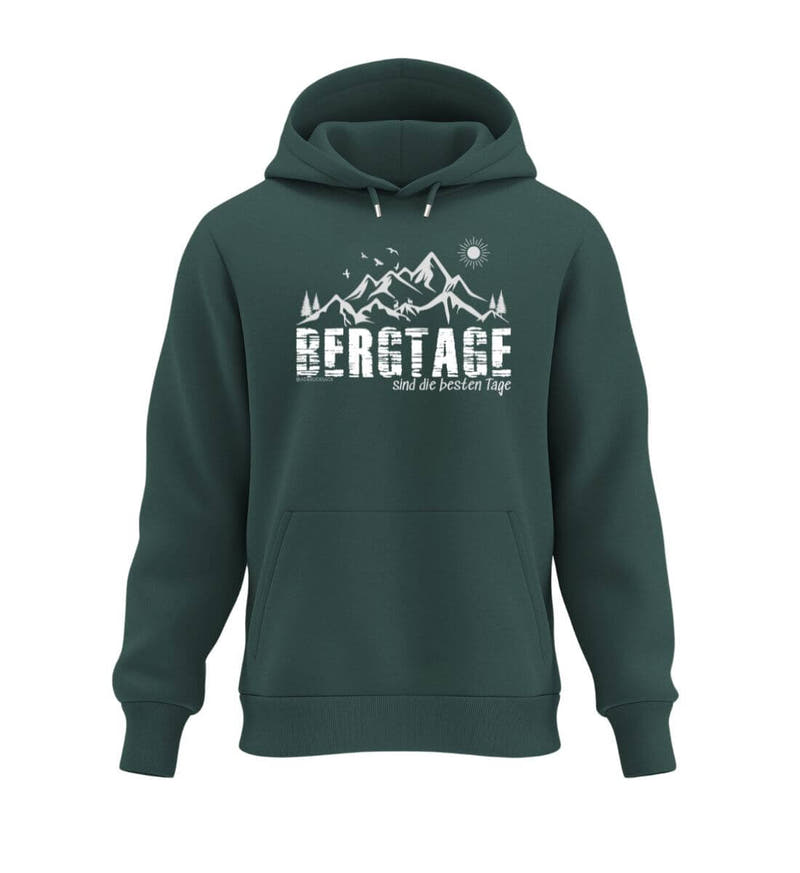 Berg-Tage | Herren Organic Hoodie in Glazed Green von Rad&Rucksack