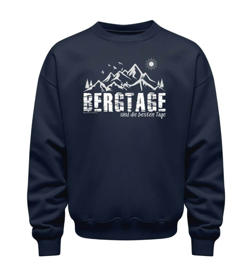 Berg-Tage Pullover in Dunkelblau (French Navy) – Produktbild (350 g/m² Bio-Baumwolle) von Rad&Rucksack