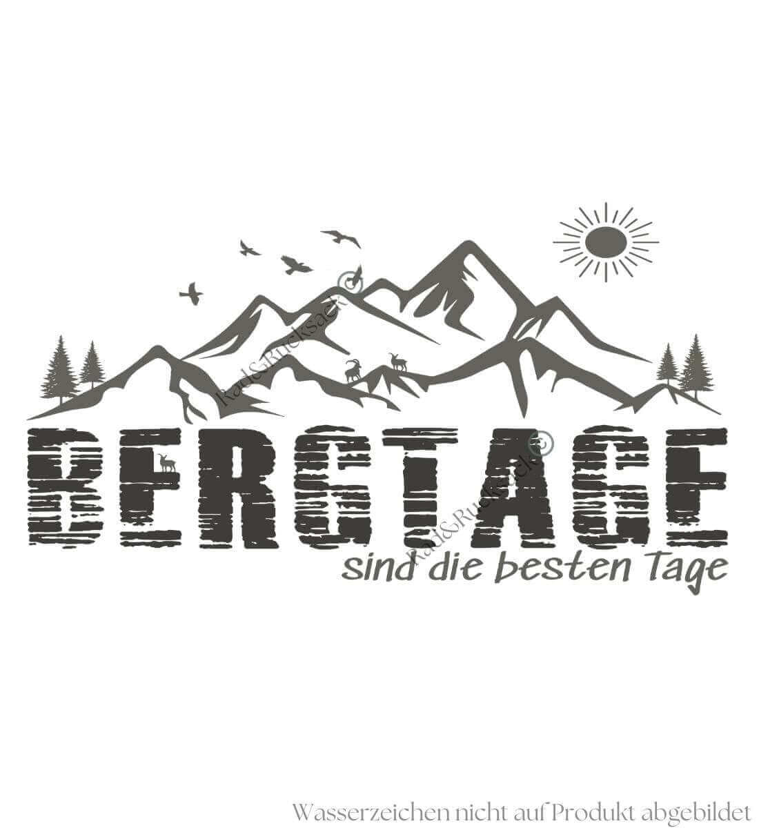 Berg-Tage | Herren Premium Organic T-Shirt von Rad&Rucksack - weitere Modelansicht 2