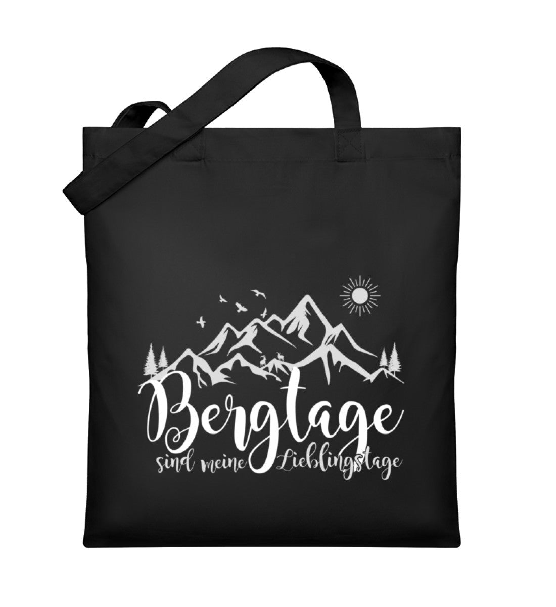 Berg-Tage | Organic Jutebeutel in Schwarz von Rad&Rucksack