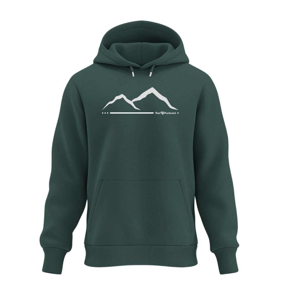 Berg | Unisex Organic Hoodie in Glazed Green von Rad&Rucksack