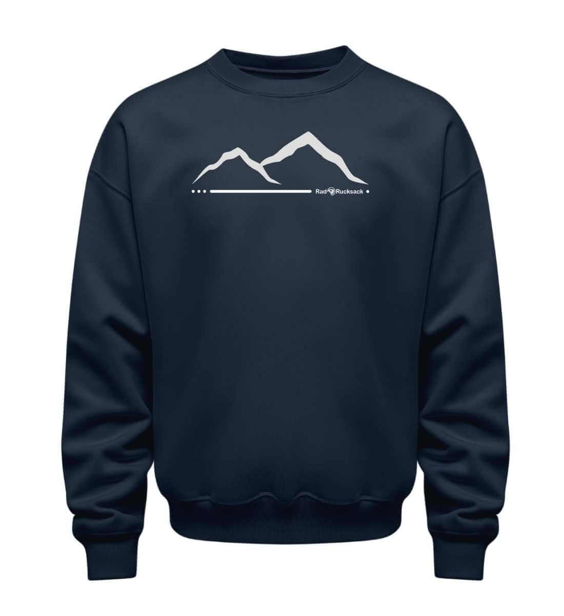 Berg | Unisex Organic Pullover in French Navy von Rad&Rucksack