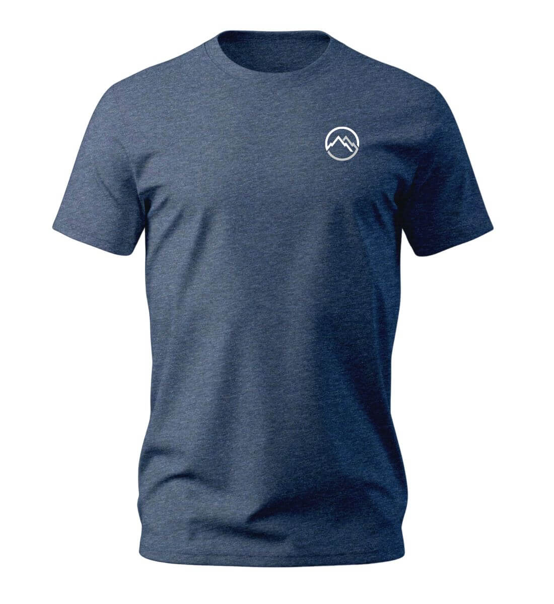 Berge | Herren Premium Organic T-Shirt (Stick) in Dark Heather Blue von Rad&Rucksack