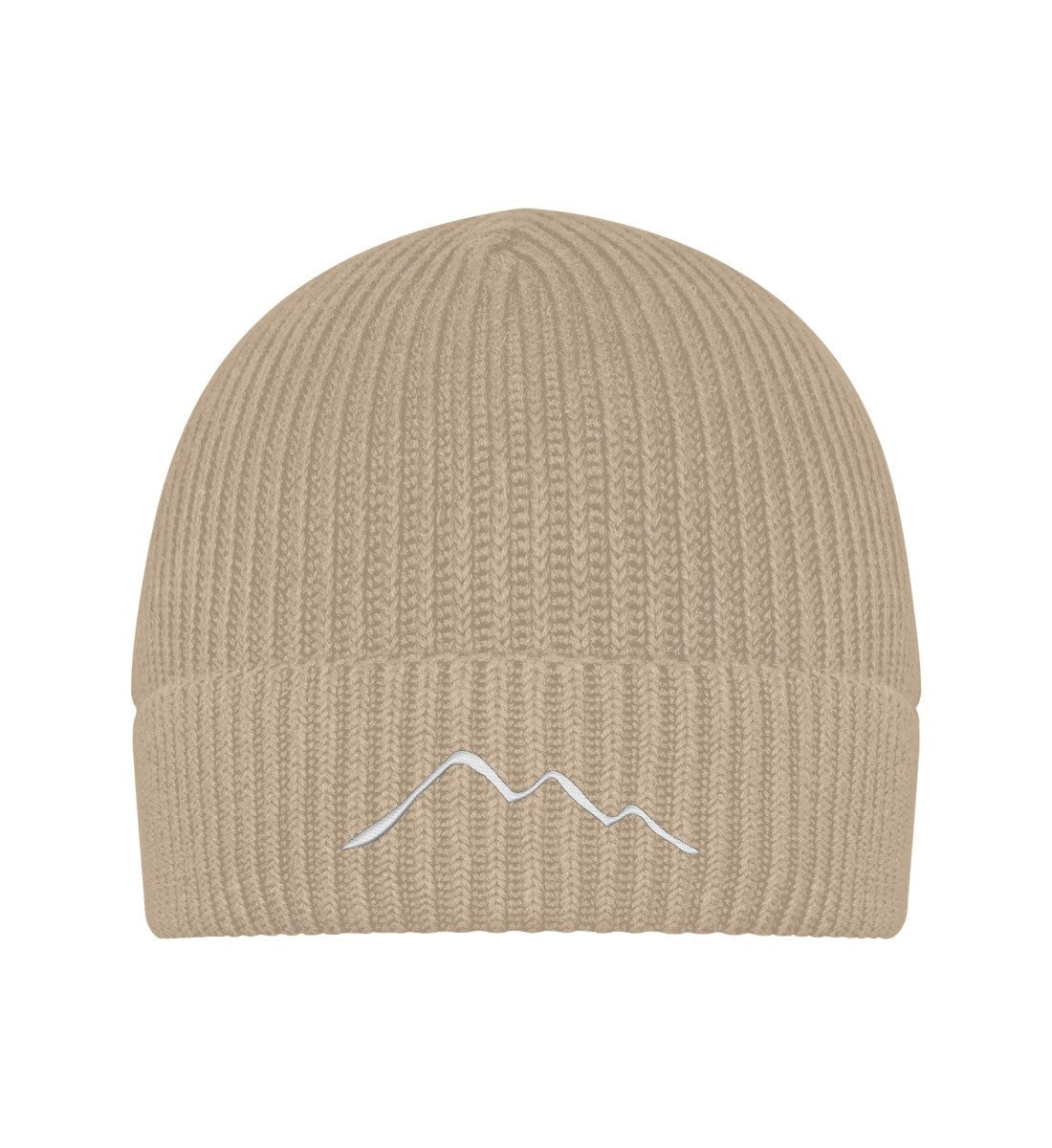 Berge Stick | Organic Wollmütze mit Stick in Heather Sand von Rad&Rucksack