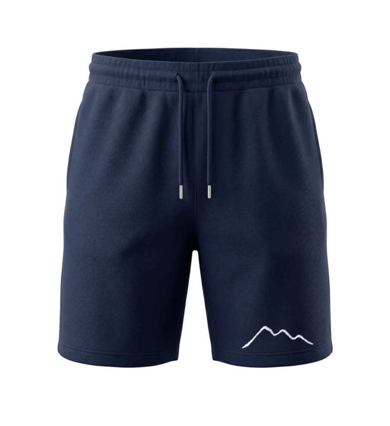 Berge Stick | Unisex Organic Shorts in French Navy von Rad&Rucksack