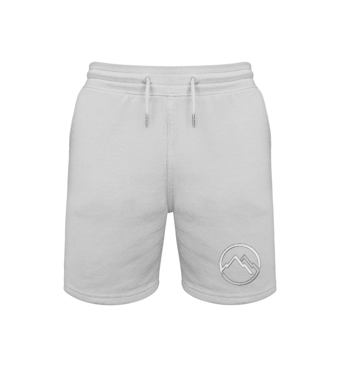 Berge Stick  |  Unisex Organic Shorts in Heather Grey von Rad&Rucksack