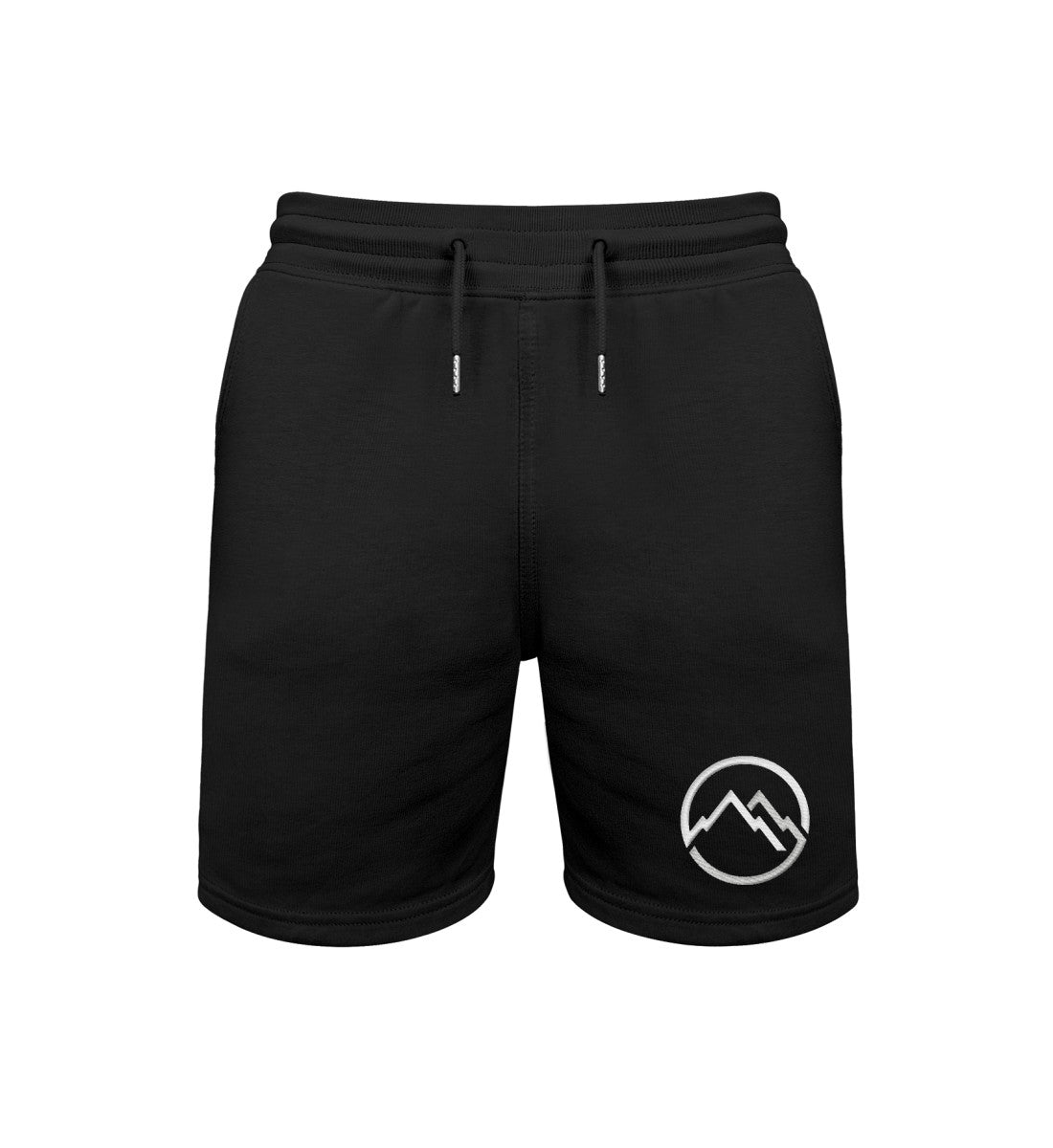 Berge Stick  |  Unisex Organic Shorts in Schwarz von Rad&Rucksack