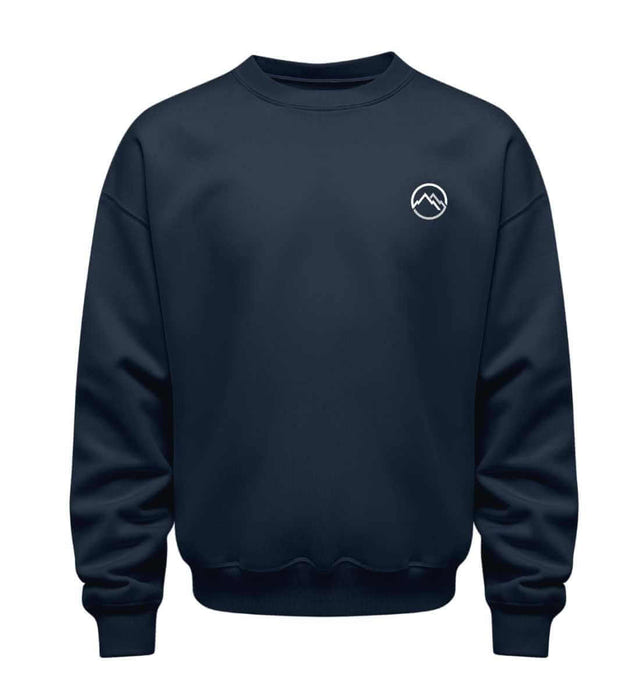 Berge Pullover in Dunkelblau (French Navy) – Produktbild (350 g/m² Bio-Baumwolle) von Rad&Rucksack