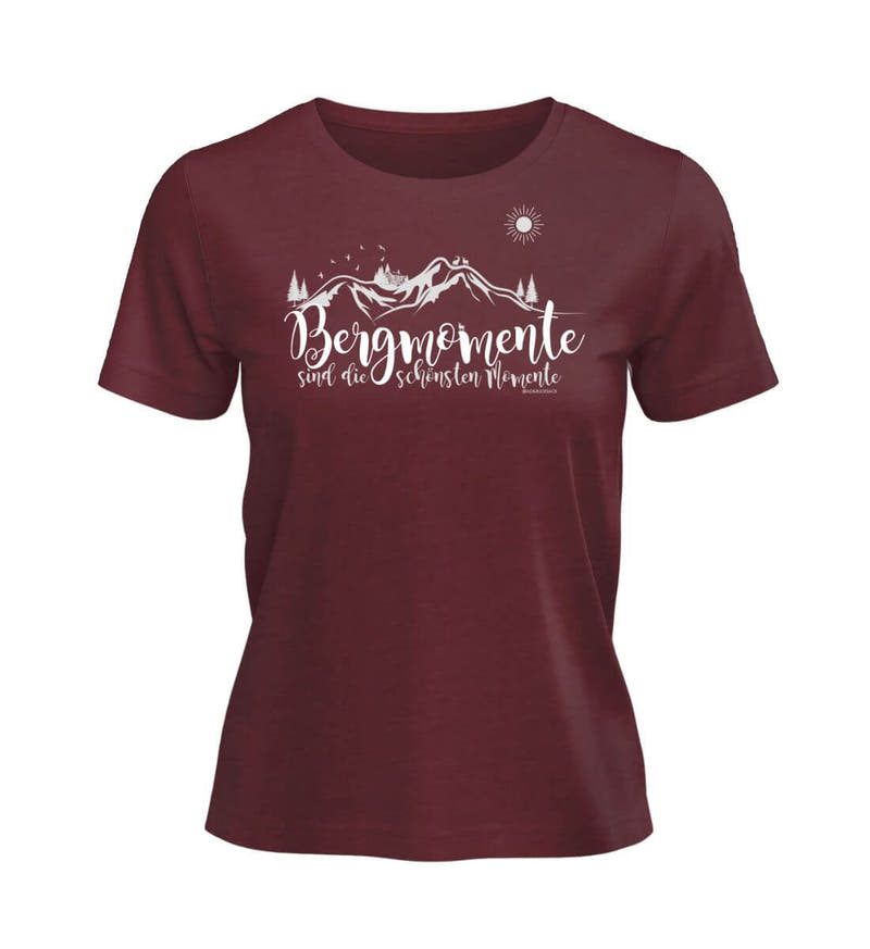 Bergmomente | Damen Premium Organic T-Shirt von Rad&Rucksack