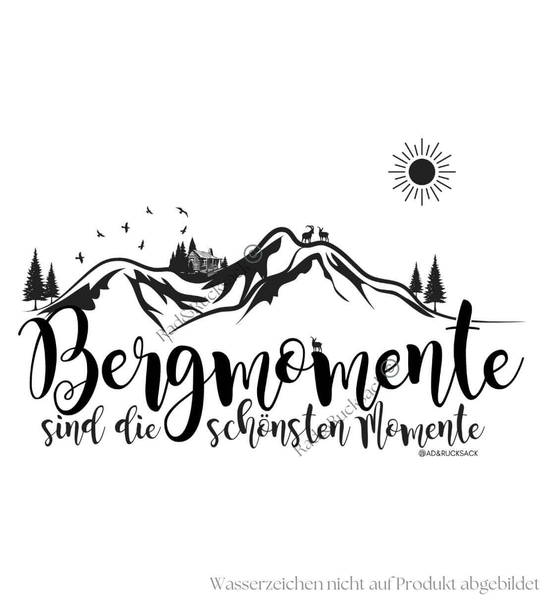 Bergmomente | Damen Premium Organic T-Shirt von Rad&Rucksack