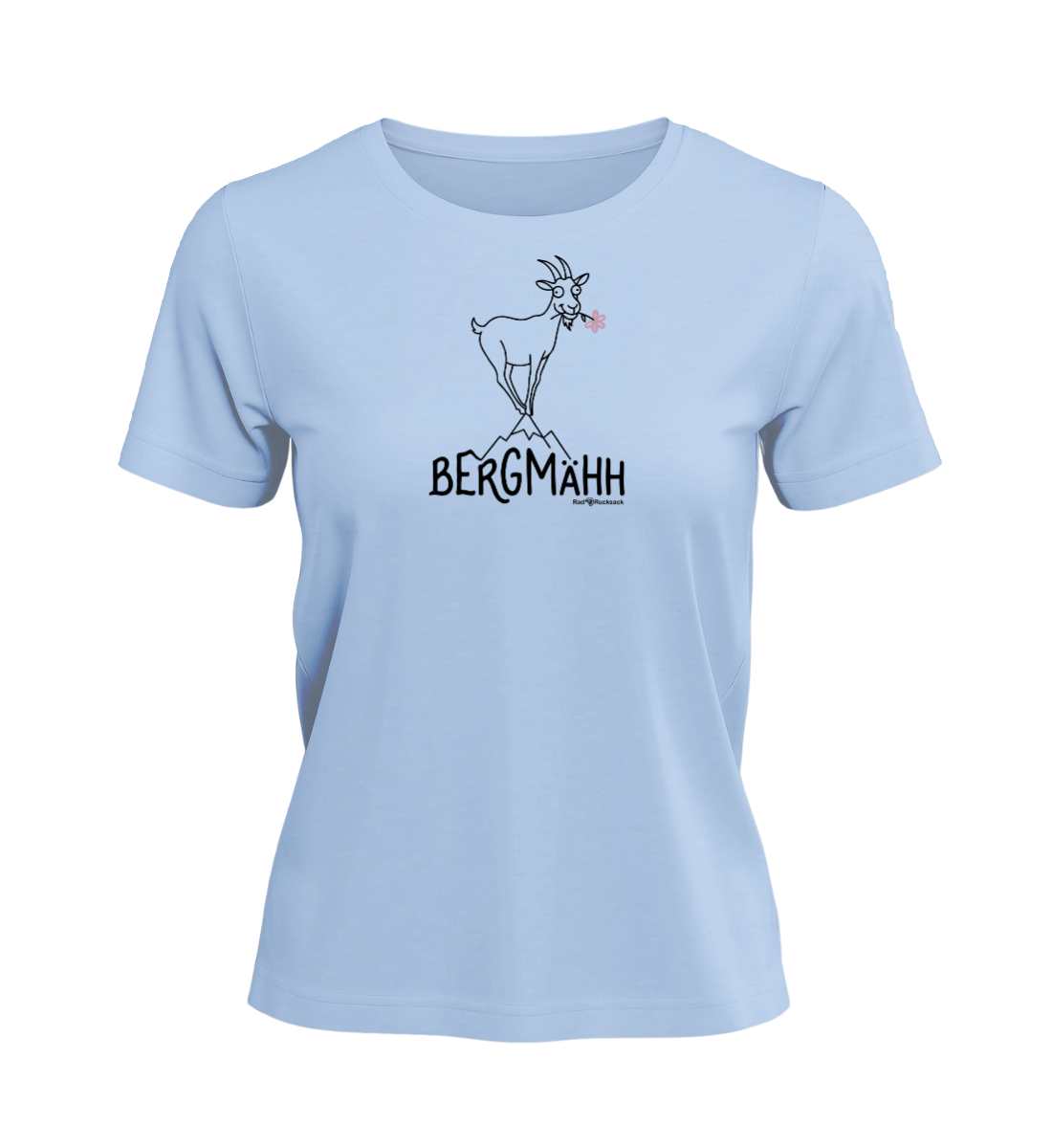 Bergziege | Damen Premium Organic T-Shirt (Muser) in Blue Soul von Rad&Rucksack