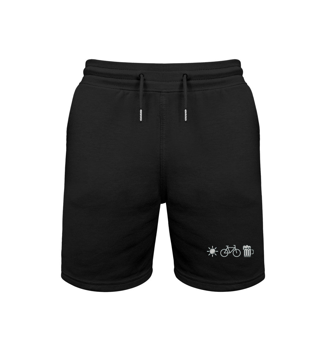 Bier Bike Sonne |  Unisex Organic Shorts in Schwarz von Rad&Rucksack