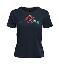 Outdoor T-Shirt Bike Damen in Dunkelblau (French Navy) – Produktbild (100% Bio-Baumwolle) von Rad&Rucksack