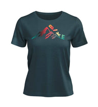 Bike T-Shirt Damen Blaugrün (Stargazer) – Produktbild (100% Bio-Baumwolle) von Rad&Rucksack