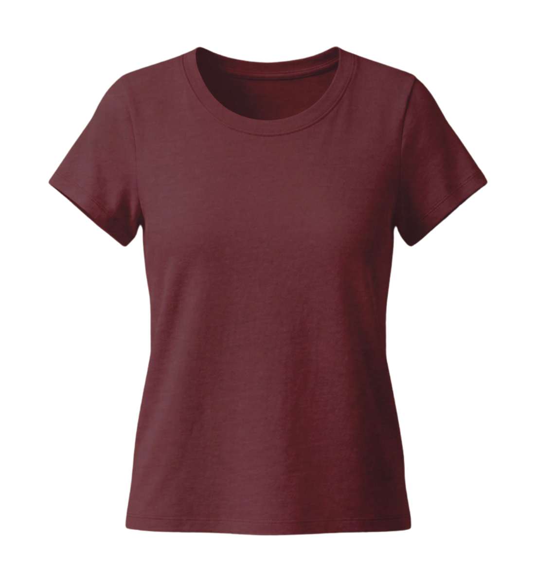 Bike Fahrrad | Damen Premium Organic T-Shirt (Fitted) in Burgundy von Rad&Rucksack