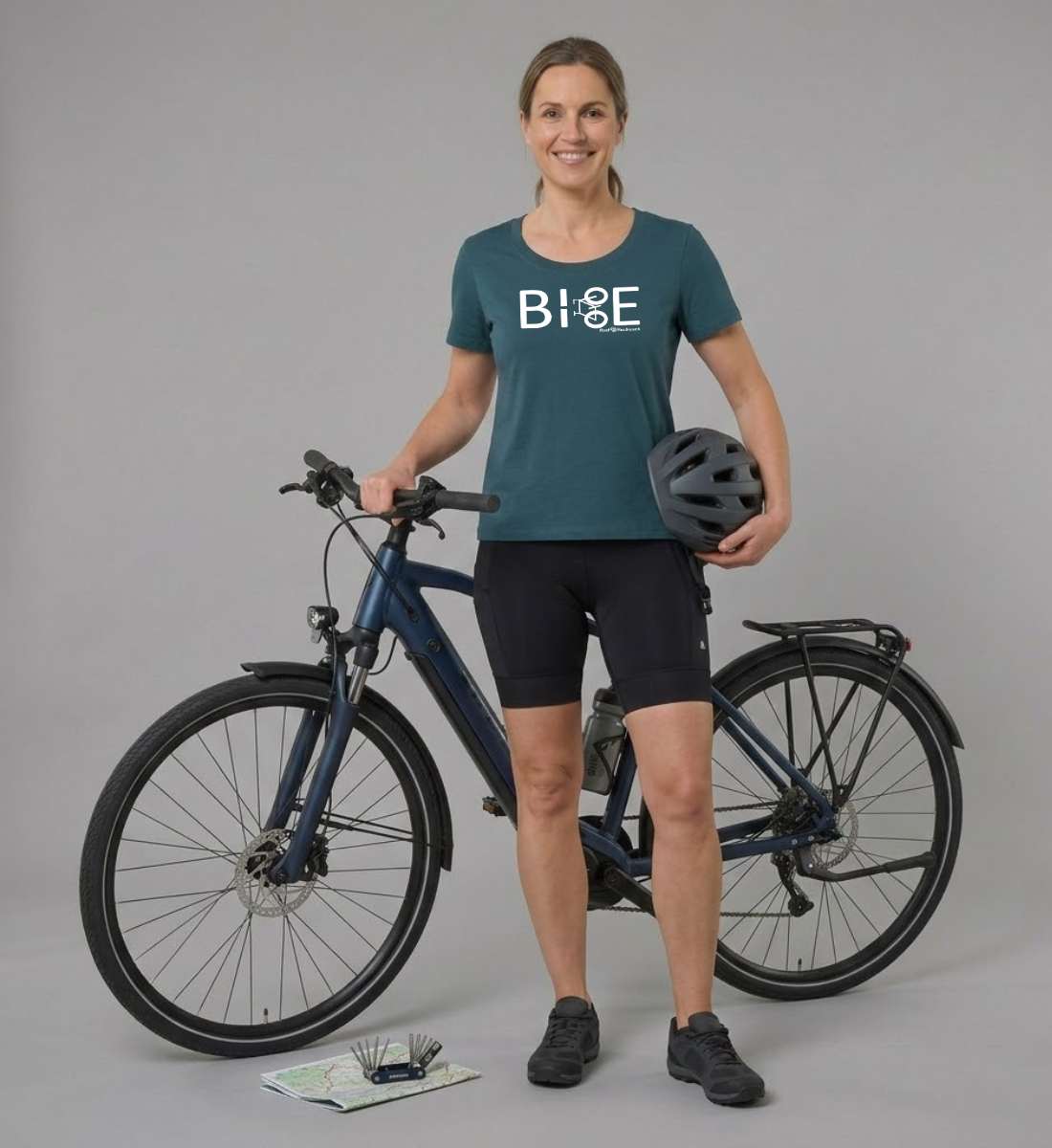Bike Fahrrad | Damen Premium Organic T-Shirt (Fitted) von Rad&Rucksack - weitere Modelansicht 2