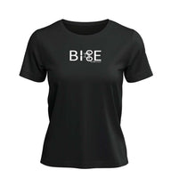 Bike Fahrrad T-Shirt Damen Schwarz (Black) – Produktbild (100% Bio-Baumwolle) von Rad&Rucksack