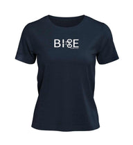 Outdoor T-Shirt Bike Fahrrad Damen in Dunkelblau (French Navy) – Produktbild (100% Bio-Baumwolle) von Rad&Rucksack