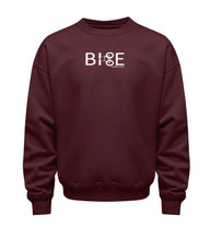 Bike Fahrrad Pullover in Weinrot (Burgundy) – Produktbild (350 g/m² Bio-Baumwolle) von Rad&Rucksack