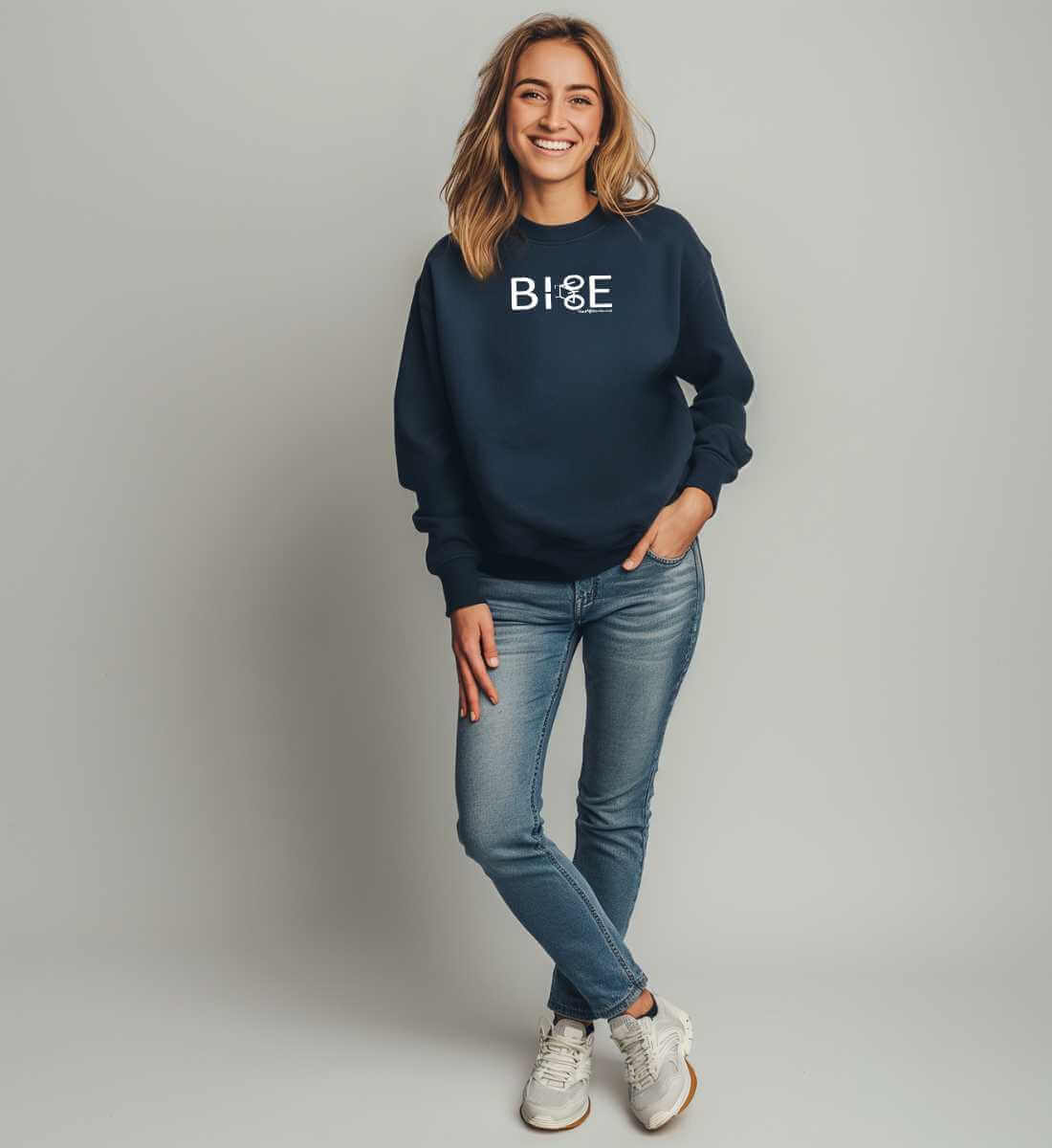 Bike Fahrrad | Unisex Organic Pullover von Rad&Rucksack - weitere Modelansicht 2