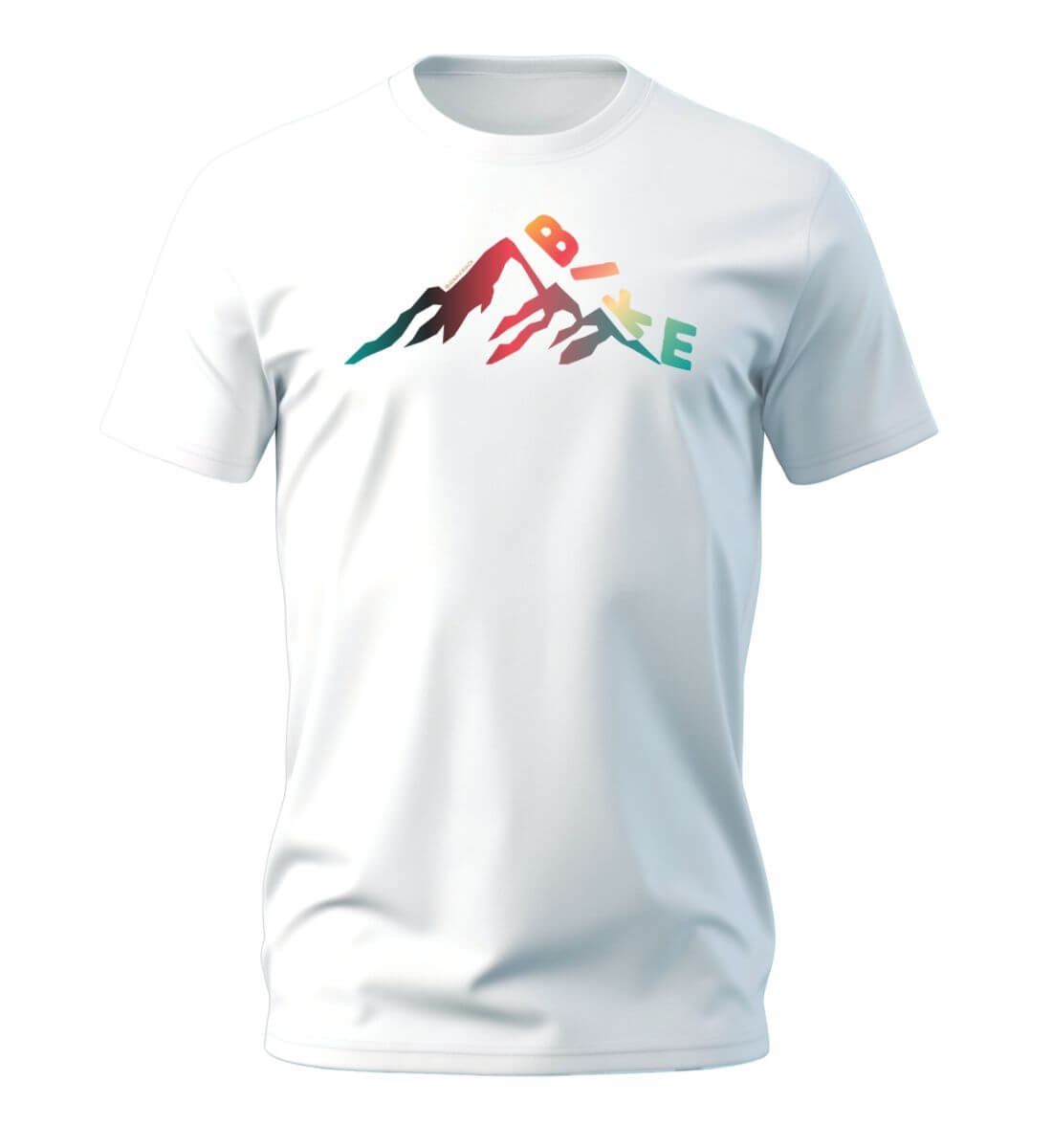 Bike T-Shirt Herren Weiß (White) – Produktbild (100% Bio-Baumwolle) von Rad&Rucksack