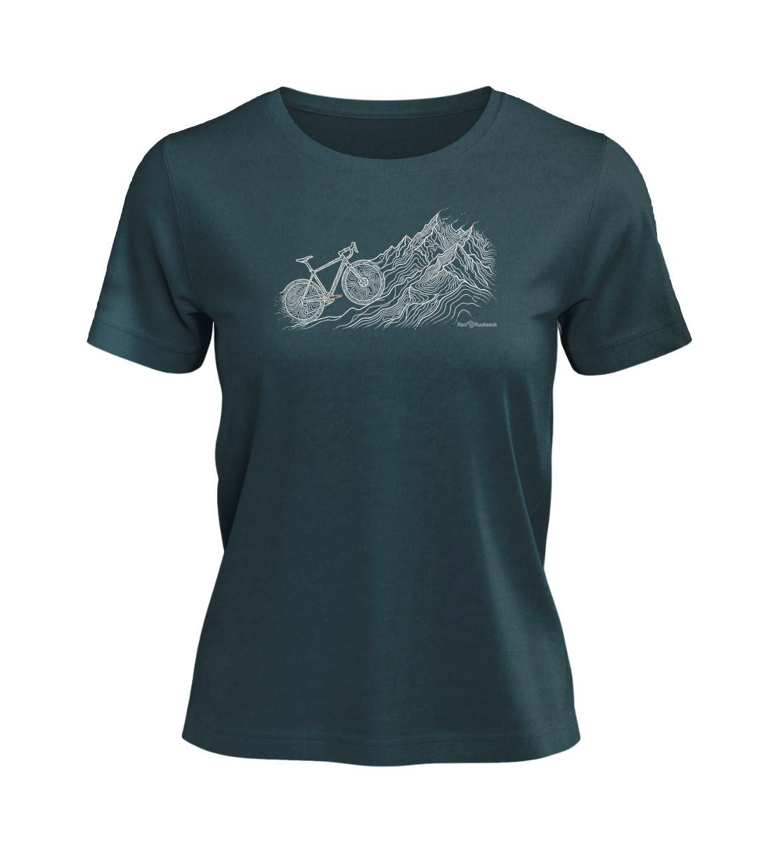 Bike Mountain | Damen Premium Organic T-Shirt in Stargazer von Rad&Rucksack