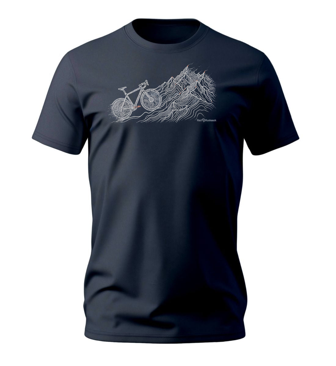 Bike Mountain | Herren Premium Organic T-Shirt in French Navy von Rad&Rucksack
