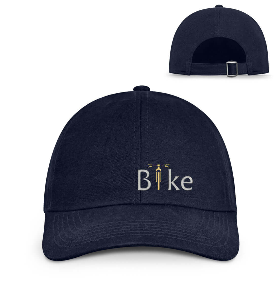 Bike  | Organic Herren Cap mit Stick in Oxford Navy von Rad&Rucksack