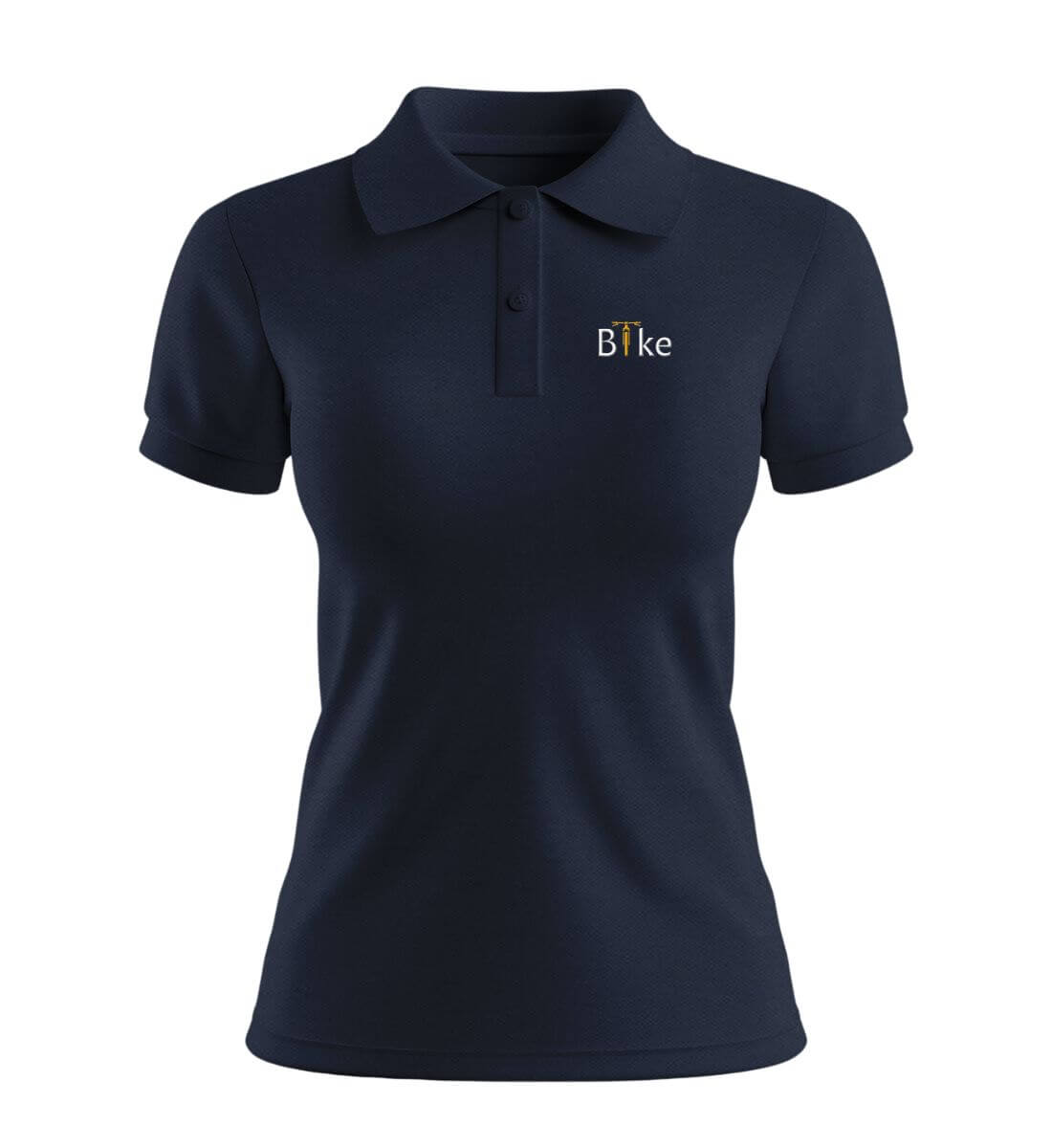 Bike Stick | Damen Premium Organic Poloshirt in French Navy von Rad&Rucksack