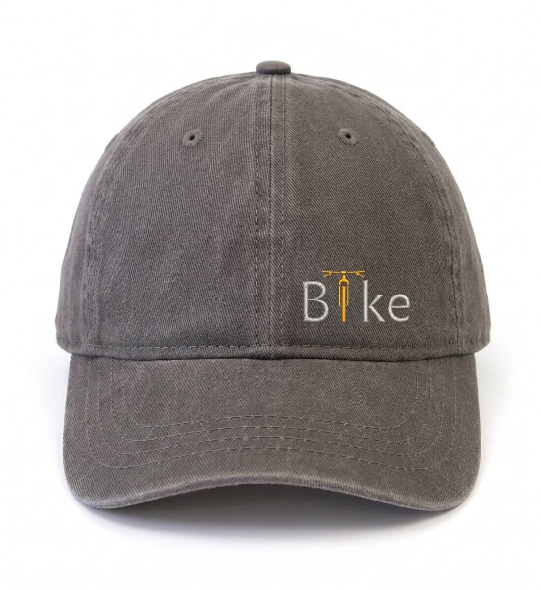 Bike Stick | Organic Herren Cap mit Stick in Charcoal von Rad&Rucksack