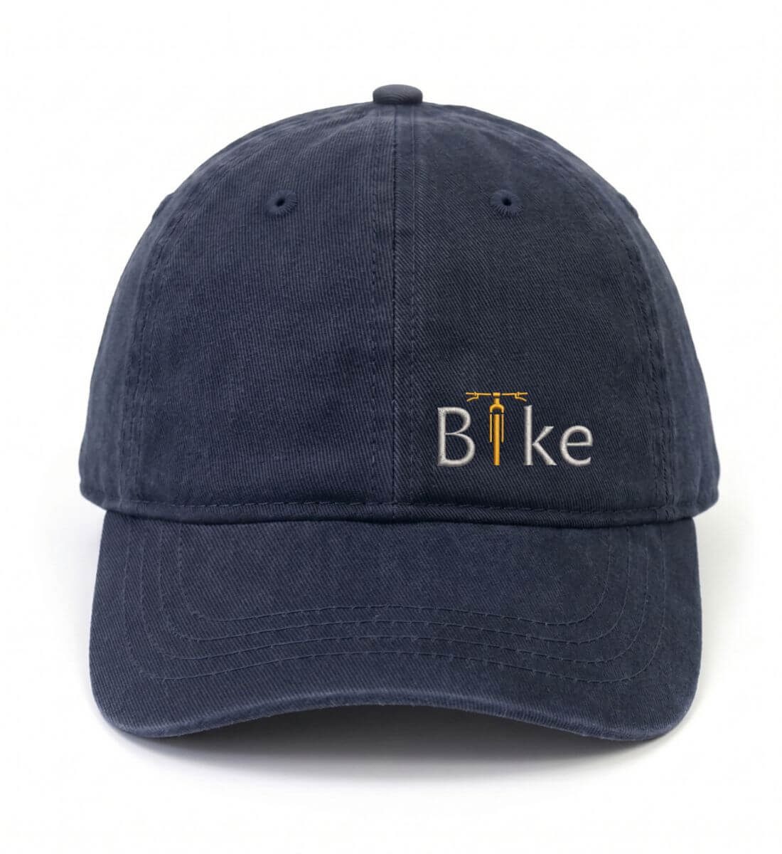 Bike Stick | Organic Herren Cap mit Stick in Navy von Rad&Rucksack