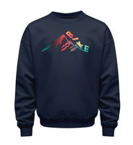Bike Sweatshirt in Dunkelblau (French Navy) – Produktbild (350 g/m² Bio-Baumwolle) von Rad&Rucksack