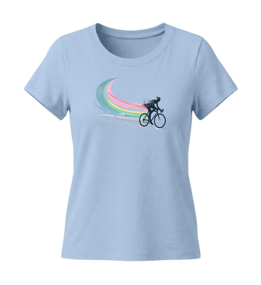 Bikes | Damen Premium Organic T-Shirt (Fitted) in Blue Soul von Rad&Rucksack
