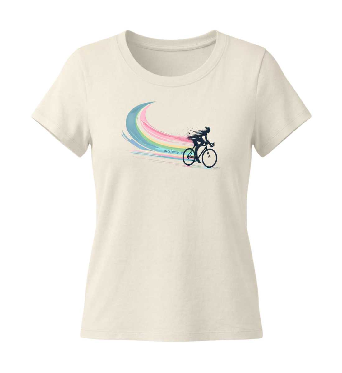 Bikes | Damen Premium Organic T-Shirt (Fitted) in Natural Raw von Rad&Rucksack