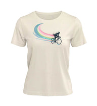 Bikes T-Shirt Damen Naturweiß (Natural Raw) – Produktbild (100% Bio-Baumwolle) von Rad&Rucksack