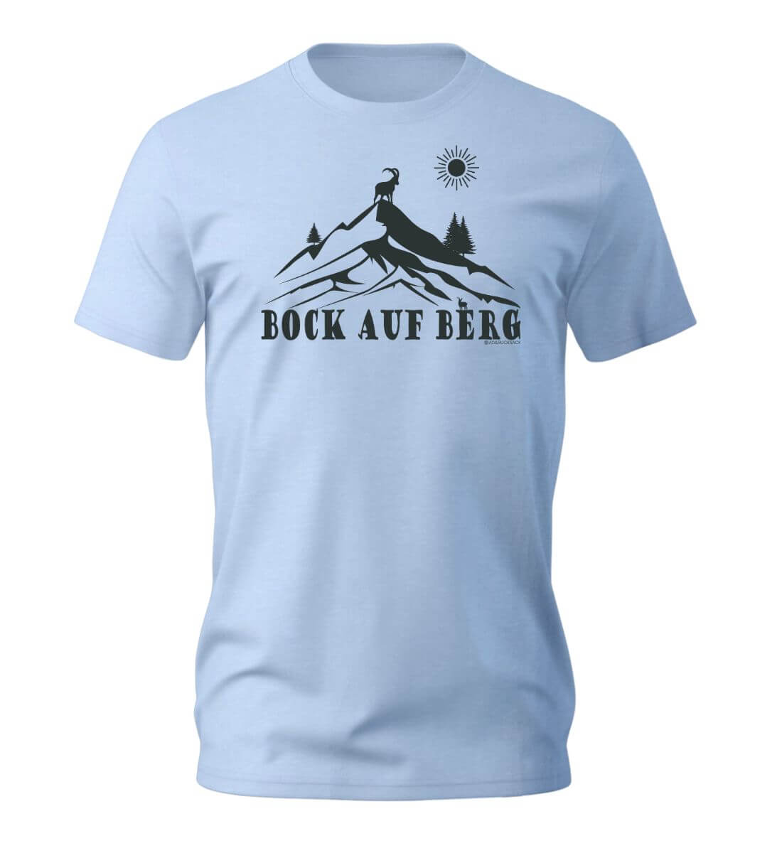 Bock auf Berg | Herren Premium Organic T-Shirt in Blue Soul von Rad&Rucksack