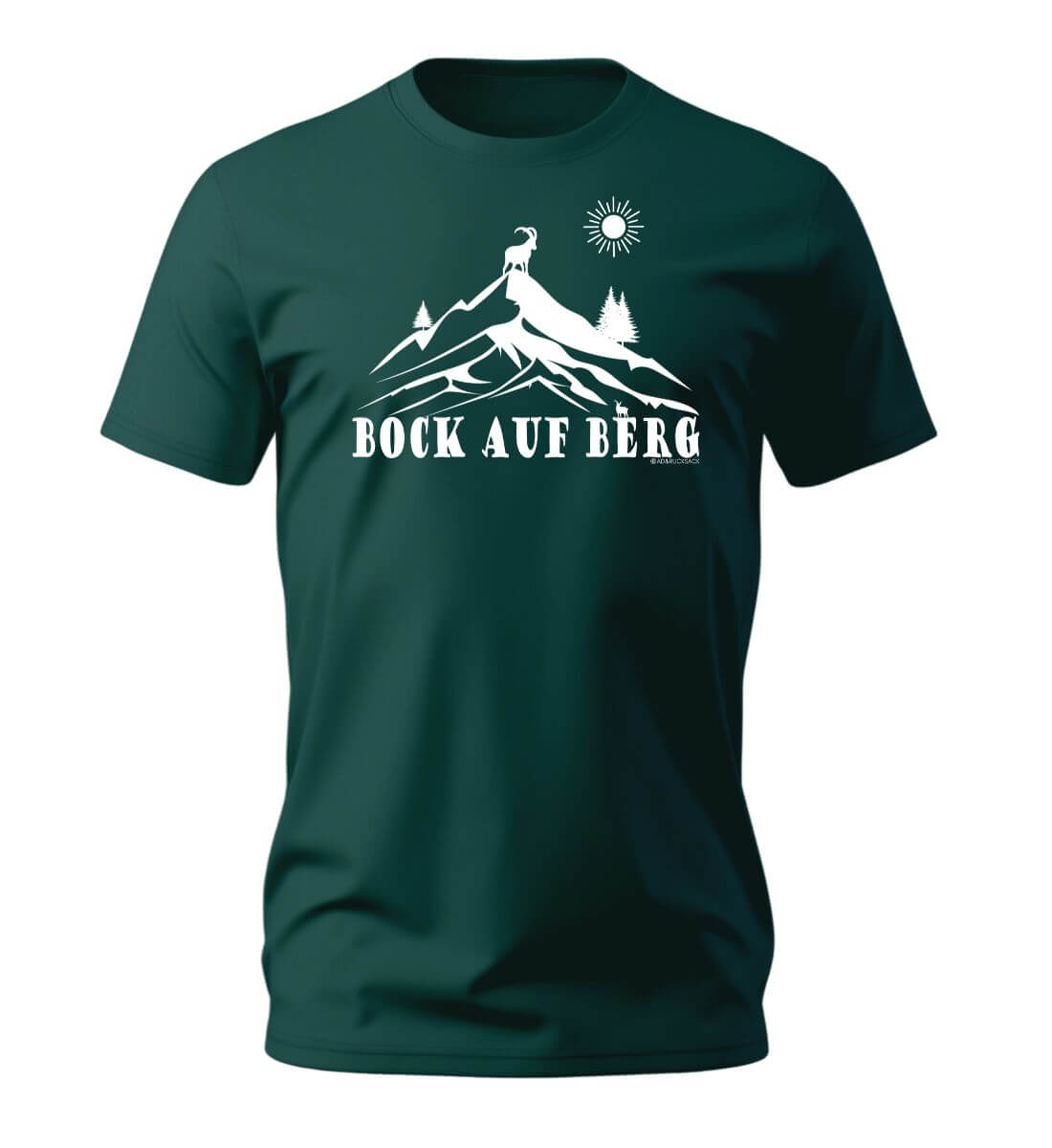Bock auf Berg | Herren Premium Organic T-Shirt in Glazed Green von Rad&Rucksack