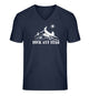 Bock auf Berg | Herren V-Neck Premium Organic T-Shirt