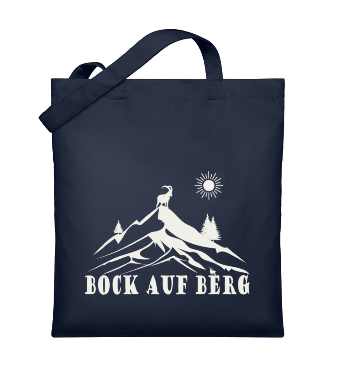 Bock auf Berg | Organic Jutebeutel in French Navy von Rad&Rucksack
