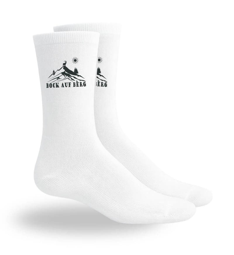 Bock auf Berg | Sport Socken von Rad&Rucksack - am Model präsentiert