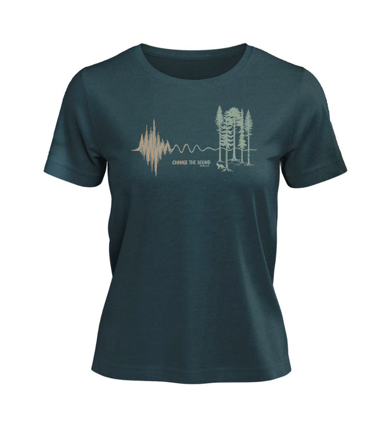 Change the Sound | Damen Premium Organic T-Shirt in Stargazer von Rad&Rucksack