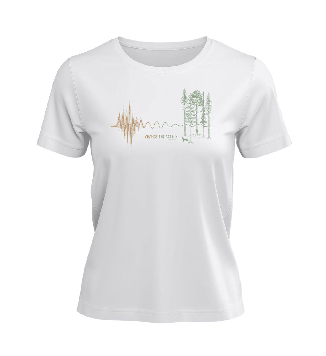 Change the Sound | Damen Premium Organic T-Shirt in White von Rad&Rucksack