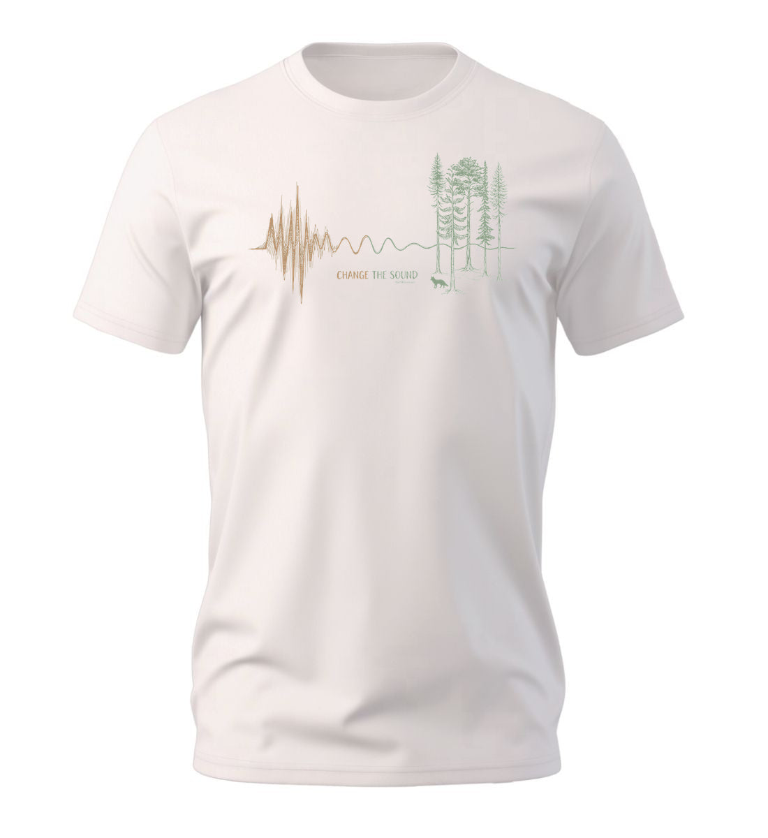 Change the Sound | Herren Premium Organic T-Shirt in Vintage White von Rad&Rucksack