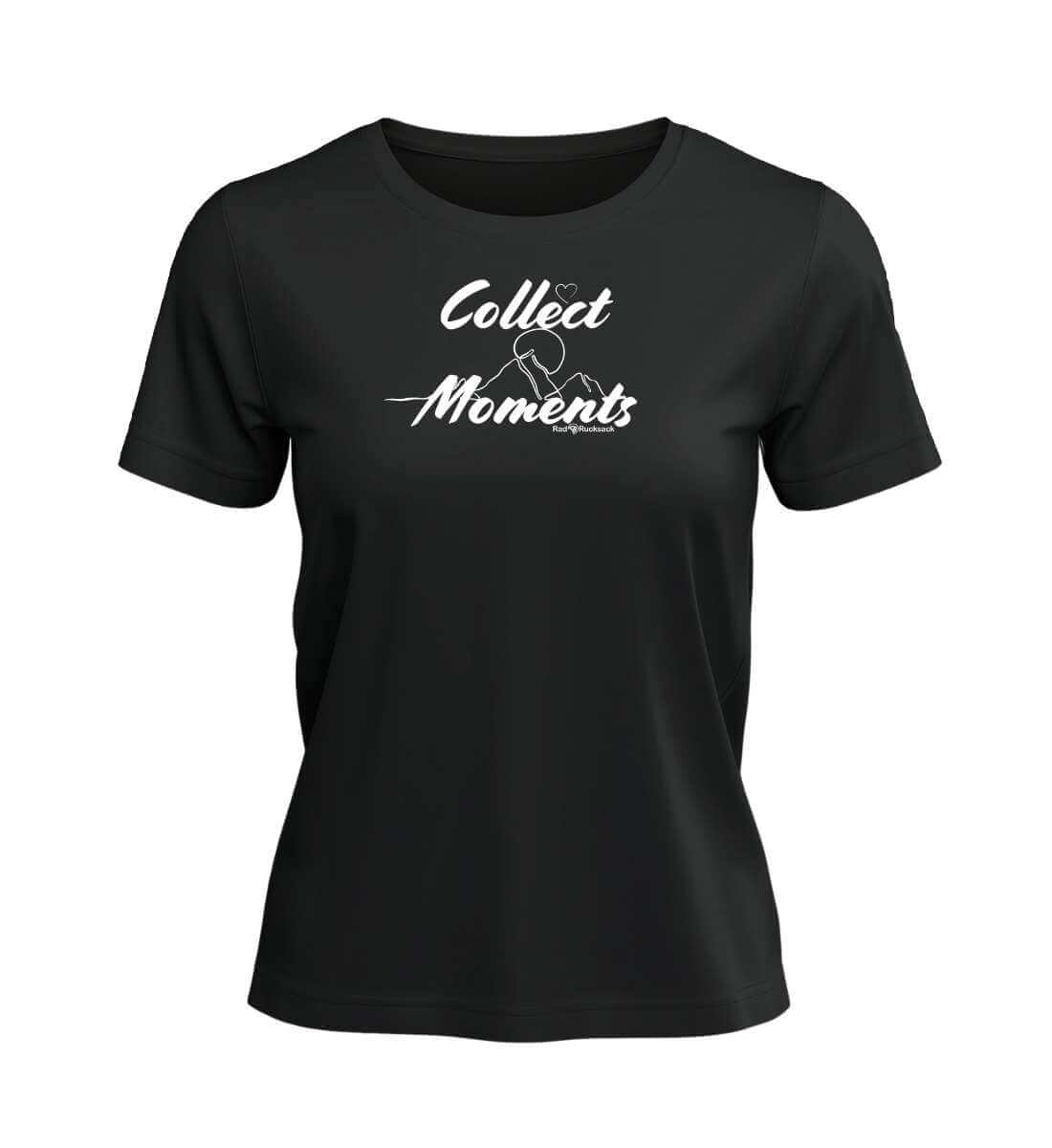 Collect Moment | Damen Premium Organic T-Shirt in Black von Rad&Rucksack