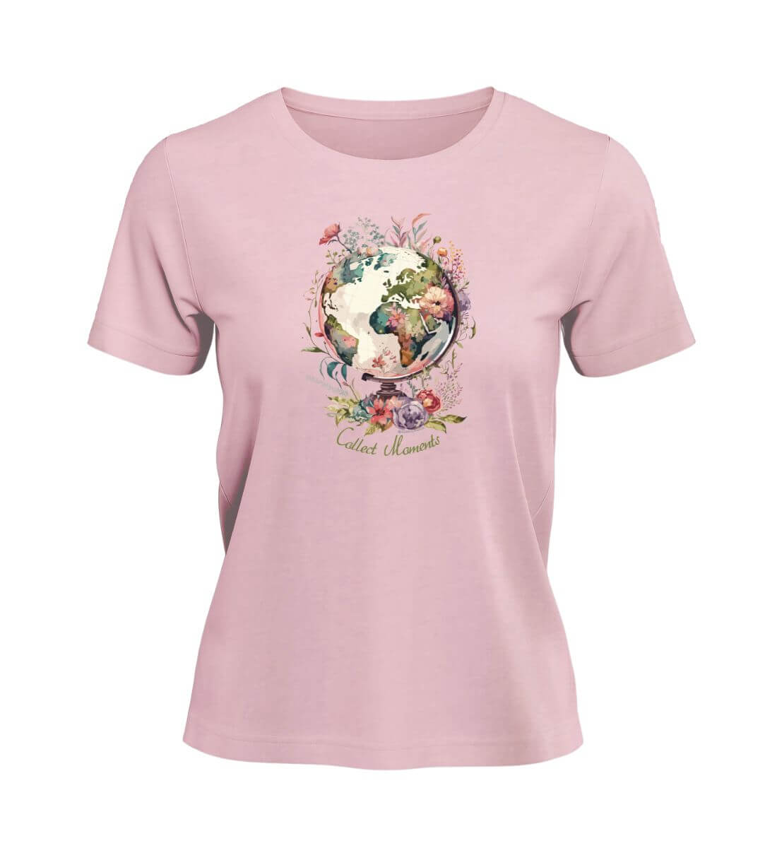 Collect Moments | Damen Premium Organic T-Shirt in Cotton Pink von Rad&Rucksack